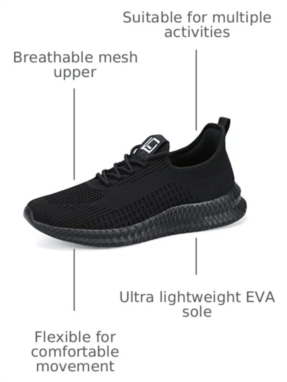 Ultra Lightweight Men's Running Shoes - Breathable, Comfortable Casual Sneakers